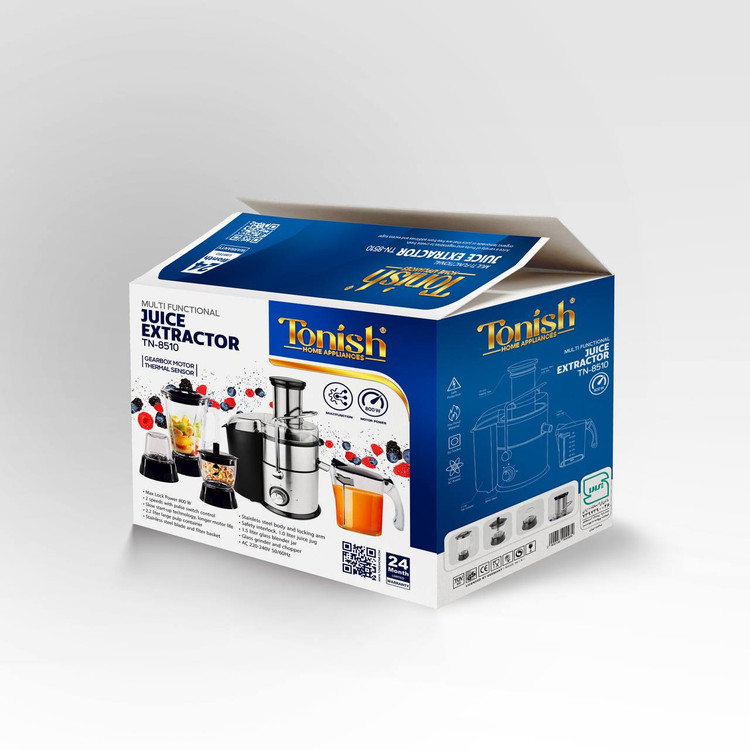 آبمیوه گیری تونیش 4کار مدل TN-8510 (با یکسال گارانتی شرکتی با شناسه کالا)(متریال بسیار باکیفیت)موتورسنگین پرقدرت سیم پیچ مسی