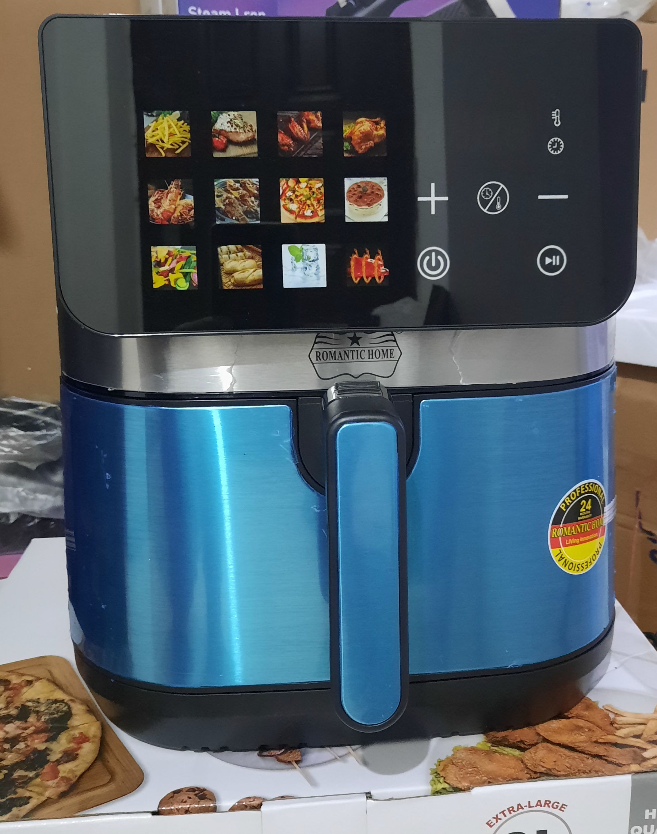 سرخ کن دوالمنت رومانتیک هوم با نمایشگر تبلتی مدل BON-8 و سبد بزرگ جداشونده